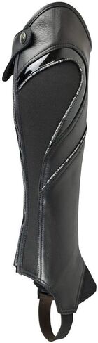 AK Sporty Soft Full Grain Leather Horse Riding Half Chaps Snug Fit Durable Zip Elastic Panels Comfortable for Men & Women in Saudi Arabia