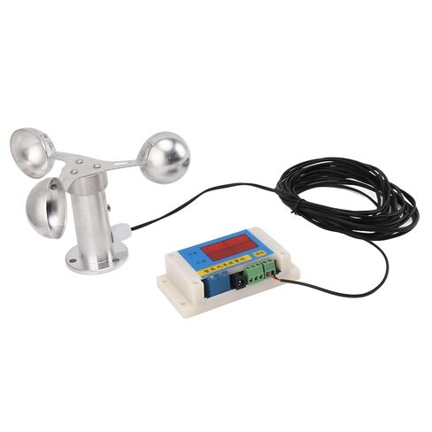 Tower Crane Anemometer, 3 Cup Wind Speed Sensor with Wide Measuring Range, Power Failure Memory, for Weather Station, Wind Direction Indicator in Saudi Arabia