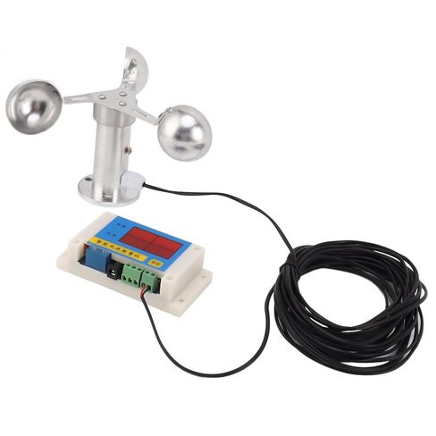 Tower Crane Anemometer, 3 Cup Wind Speed Sensor with Wide Measuring Range, Power Failure Memory, for Weather Station, Wind Direction Indicator in Saudi Arabia