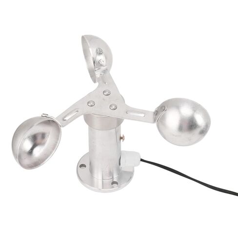 Tower Crane Anemometer, 3 Cup Wind Speed Sensor with Wide Measuring Range, Power Failure Memory, for Weather Station, Wind Direction Indicator in Saudi Arabia