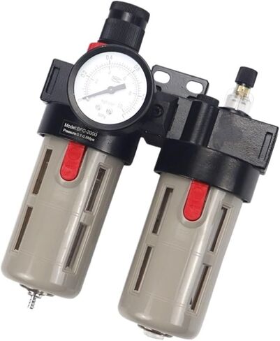 Pressure regulating valve oil-water separator pneumatic filter air pump pressure reducing valve coupling BFC2000 BFC3000 BFC4000(BFC2000-White) in Saudi Arabia