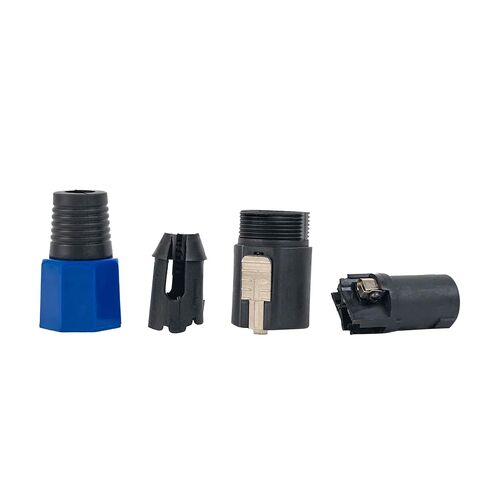 4 Pack Professional Speaker Adapter Connectors - Audio Speaker Plug Twist Lock 4 Extremely Compatible with Neutrik SpeakON NA4LJ, NA4LJX, NL4MP, NL4MPR, NL4FC, NL4FX (Type 2/Blue) in Saudi Arabia
