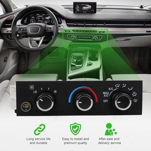 SCITOO Climate Control Module AC Heater Control Panel for Chevy Express Cargo 2010-2021，for Chevy Express Pasajeros 2010-2021，for Chevy G30 1996-2002，for GMC G3500 1996 in Saudi Arabia