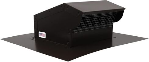 Rooftop Exhaust Vent Cap with Damper (8 Inch, Black) in Saudi Arabia