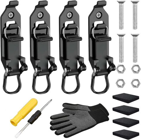 Heavy Duty Metal Rubber Shovel Mount Kit, 10Pcs 2026 Universal Shovel Holder for Truck, Multi-Functional Quick Release Axe Hold, Easy to Install, Boats Military Equipment Overlanding Gear (10, Orange) in Saudi Arabia