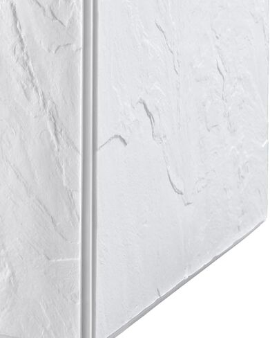 Nicole Miller - Wastebasket, Durable Resin Trash Can, Ideal for Bathroom, Bedroom, or Office, Modern Home Decor, Dorm Room Essentials (Zen Collection, White) in Saudi Arabia