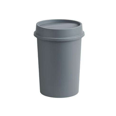 11 Gallon Round Gray Commercial Trash Can, No Lid - Durable High-Density Polyethylene Wastebasket for Office, School, Facility, and Commercial Use - Dent & Crack Resistant in Saudi Arabia