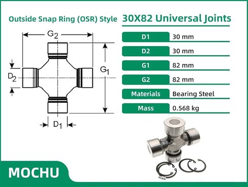 1pcs 30x82 30 * 82 U-Joints Universal Joints Bearing in Saudi Arabia