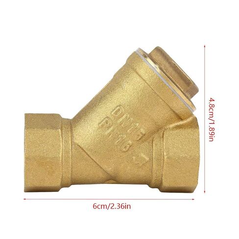 Hilitand 1/2 BSPP أنثى الموضوع Y على شكل مصفاة نحاسية مرشح شبكة تصفية صمام موصل مع خيوط موحدة لفصل زيت الماء in Saudi Arabia