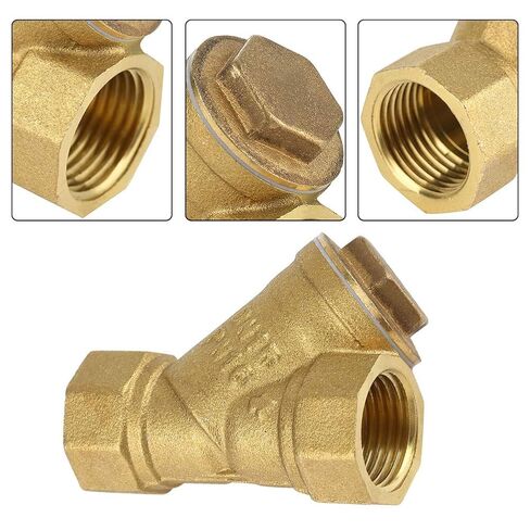 Hilitand 1/2 BSPP أنثى الموضوع Y على شكل مصفاة نحاسية مرشح شبكة تصفية صمام موصل مع خيوط موحدة لفصل زيت الماء in Saudi Arabia