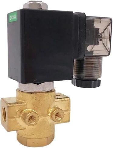 مفتوح عادة 16 بار نحاس درجة حرارة عالية بخار 2 طريقة صمام الملف اللولبي 1/8 بوصة 12 فولت فتحة 2.5 مللي متر FKM التمثيل المباشر (AC220V) in Saudi Arabia
