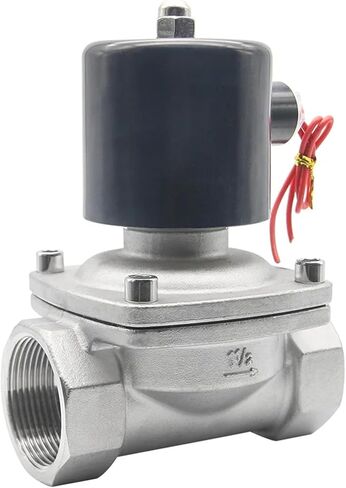 صمام الملف اللولبي الكهرومغناطيسي منخفض الطاقة 1-1/2 بوصة من الفولاذ المقاوم للصدأ IP65 AC230V (VITON-SEAL_12VDC) in Saudi Arabia