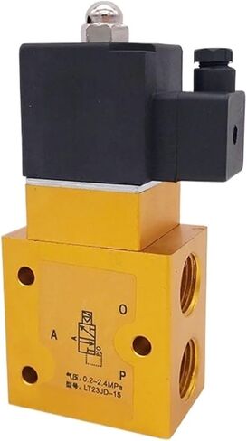 24bar صمام الملف اللولبي هوائي عالي الضغط 1/4 "1/2 BSPT 24V AC220V 3 way 2 Position 23JD-8/15/P2 صمام ماكينة التشكيل بالنفخ (1/4"، 24V_INTERNAL PILOT) in Saudi Arabia