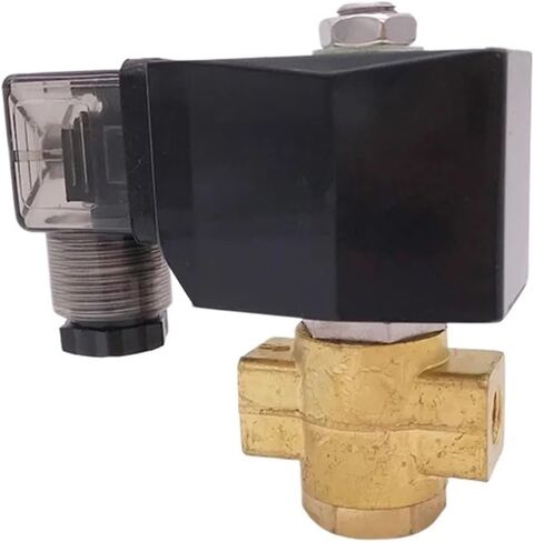 0-7/5/3bar 2 Way Brass solenoid valve flow control 1/4" BSPT 12V Orifice 4mm/5mm/6mm PU-04K/05K/06K NBR Normally Open valves(4mm 7bar,AC220V) in Saudi Arabia