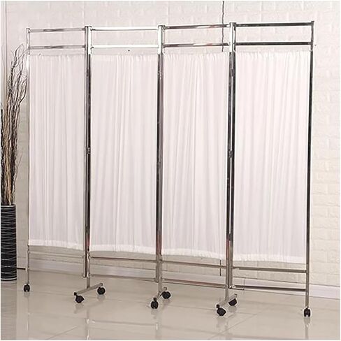Panel Foldable Medical Privacy Screen Folding Rolling Privacy Screen, Medical Privacy Screen On Wheels, 6ft Tall Foldable Room Divider Clinic/Exam Room Temporary Fence Sa in Saudi Arabia