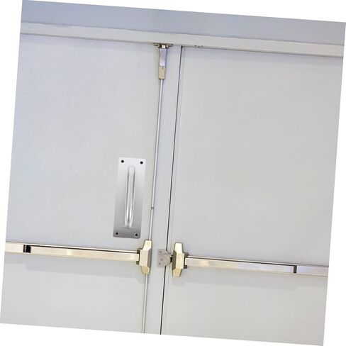 NUOBESTY Fireproof Door Handle Set 2pcs Stainless Steel Push Pull Plates Easy Installation Smooth Operation in Saudi Arabia