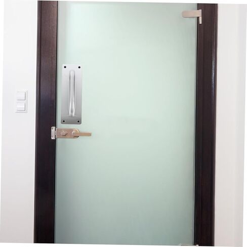 NUOBESTY Fireproof Door Handle Set 2pcs Stainless Steel Push Pull Plates Easy Installation Smooth Operation in Saudi Arabia