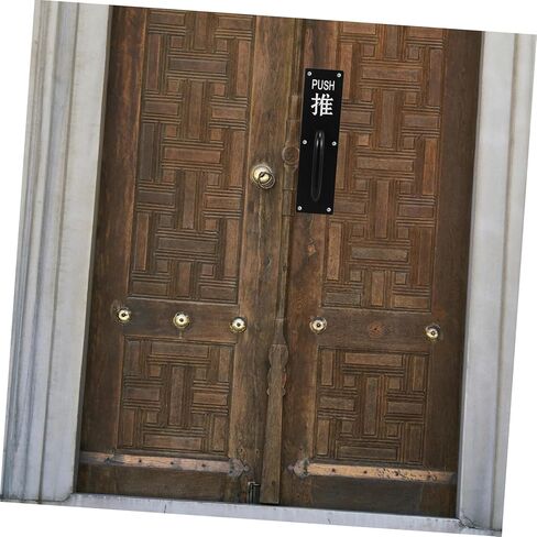 LIFKOME Stainless Steel Push Handle for Commercial Doors Sturdy Door Push Plate Indicator Sign in Kuwait