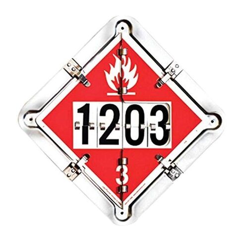 Labelmaster 126CT-206 7 نظام Legend Hazmat Flip Placard للناقلات، إطار كامل in Saudi Arabia