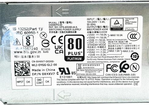ل T3660 XPS 8950 3910 7000 400 واط امدادات الطاقة D400EPS-00 DPS-400AB-44A L400EPS-00 XYD3F X4XV7 4 + 4 + 8pin in Kuwait