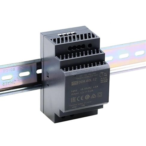 DDR-60L-24 60W DIN نوع السكك الحديدية DC-DC محول DDR-60L 24V 2.5A in Saudi Arabia