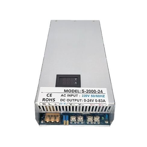 2000W Switching Power Supply with LED Display Voltage and Current Adjustable AC to 12V 24V 36V 48V 60V 72V 80V 100V 110V 150V(110 V,0-100V 0-20A_2000W) in Saudi Arabia