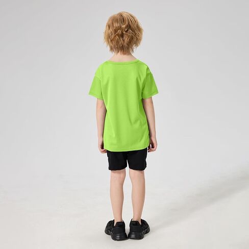 8-Pack Boys Shirts Youth Athletic Quick Dry Boys T Shirts Kids Mesh Short Sleeve Workout Tees (4T-18Y) in Saudi Arabia