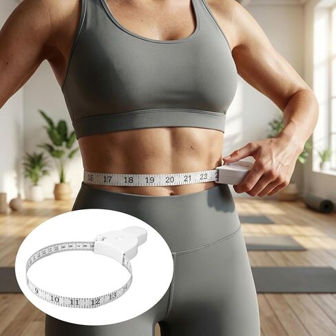 Body Measuring Tape for Body Measurements Waist Measure Fitness Tape Measure for Weight Loss Waist Bust Arms Hip Measurement Suitable Fitness Enthusiasts, 60 Inches Long in Saudi Arabia