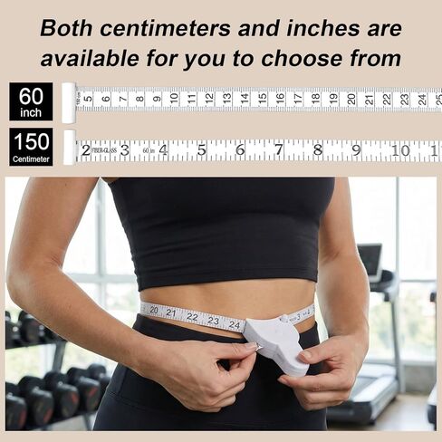 Body Measuring Tape for Body Measurements Waist Measure Fitness Tape Measure for Weight Loss Waist Bust Arms Hip Measurement Suitable Fitness Enthusiasts, 60 Inches Long in Saudi Arabia