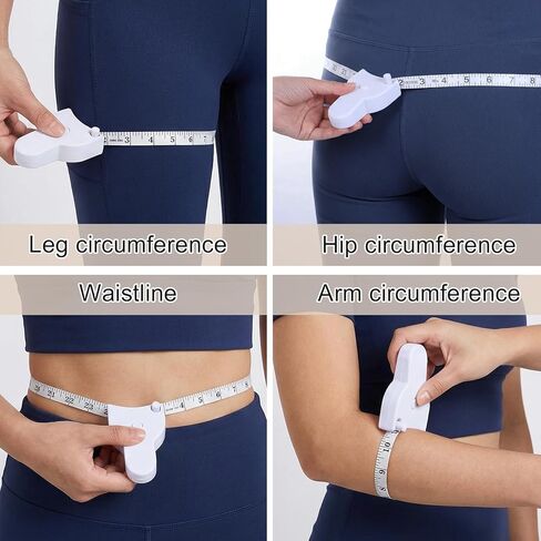 Body Measuring Tape for Body Measurements Waist Measure Fitness Tape Measure for Weight Loss Waist Bust Arms Hip Measurement Suitable Fitness Enthusiasts, 60 Inches Long in Saudi Arabia