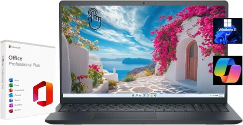 Dell Inspiron 15 3511 15.6 Inch Laptop, Full HD LED Non-Touch WVA Display - Intel Core i3-1115G4, 8GB DDR4 RAM, 256GB SSD, UHD Graphics, Windows 11 Home - Carbon Black in Kuwait