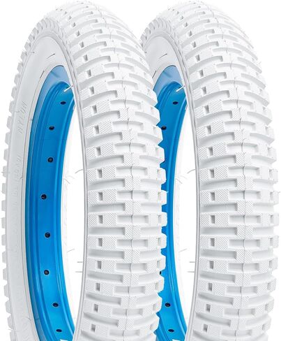 YUNSCM 2-PCS 14" White Bike Tires 14x1.95/53-254 Compatible with All-Terrain Kid Bike 14 x 1.95 Bicycle Tires (Y-1025) in Saudi Arabia