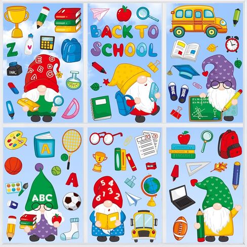 93Pcs Summer Window Clings, Double Sided Beach Hawaii Gnomes Summer Window Decals Stickers for Home Office School Holiday Party Decorations in Saudi Arabia
