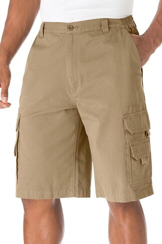 Boulder Creek by Kingsize Men's Big & Tall 12" Denim Cargo Shorts in Saudi Arabia