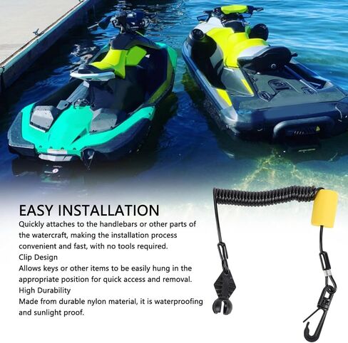 Safety Lanyard Key Cord and Clip 278002843 Waterproofing Replacement for SeaDoo Spark 900 in Saudi Arabia