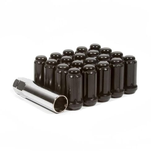مجموعة العروات ذات الخيوط الممتدة من ميثود - M12X1.5 - 6 العروات، أسود، 24 صواميل in Kuwait