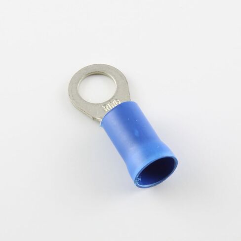 6 Ga. Insulated Ring Terminals, 3/8" Stud - (Pack of 10) in Saudi Arabia