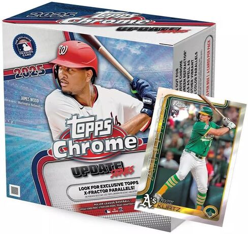 Topps 2025 MLB Chrome Updates Baseball Trading Card Mega Box in Saudi Arabia
