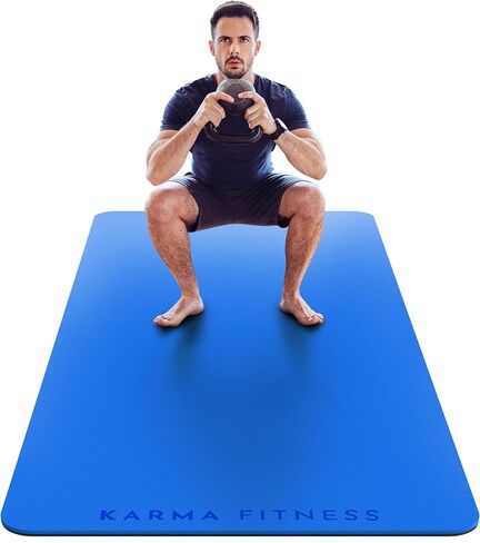Large Exercise Mat – Extra Thick 10mm Workout Mat (72"x32") – Non-Slip TPE Yoga Mat for Women & Men – Pilates, HIIT, Fitness & Home Gym Mat – Includes Free Carry Bag in Saudi Arabia