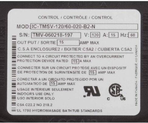 Ic-Tmsv-120/60-020-B2-N التحكم الإلكتروني مع مستشعر مستوى الماء in Saudi Arabia