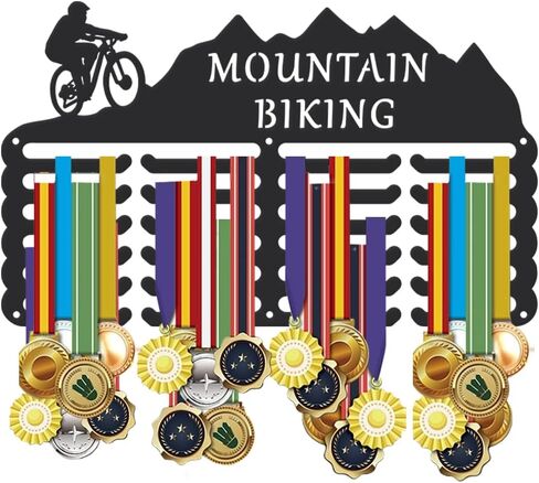 SUPERDANT Sports Medal Hanger Display Medal Holder Wall Mount Medals Hanging Hooks Matte Black Metal Display Iron Race Ribbon Award Organizer for Athletes in Saudi Arabia