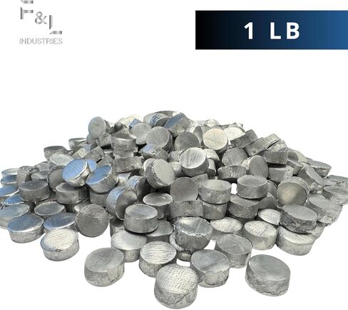 F&L 6063 كريات الألومنيوم - حبيبات معدنية من السبائك الممتازة للصب والصهر وصنع السبائك - طلقة ألومنيوم عالية القوة مقاومة للتآكل للاستخدام الصناعي والصناعي والتصنيعي in Kuwait