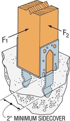 Simpson Strong-Tie PB66 PB Galvanized Non-Standoff Post Base for 6x6 (Pack of 10) in Saudi Arabia