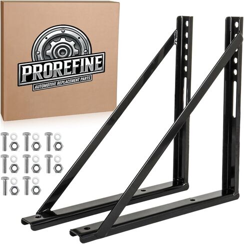 Underbody Steel Mounting Brackets 18 x 18 Inches Truck Tool Box Mounting Kit with Screws Spacers and Sleeves Pack of 2 in Saudi Arabia