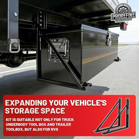Underbody Steel Mounting Brackets 18 x 18 Inches Truck Tool Box Mounting Kit with Screws Spacers and Sleeves Pack of 2 in Saudi Arabia