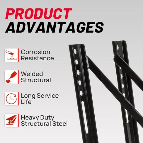 Underbody Steel Mounting Brackets 18 x 18 Inches Truck Tool Box Mounting Kit with Screws Spacers and Sleeves Pack of 2 in Saudi Arabia