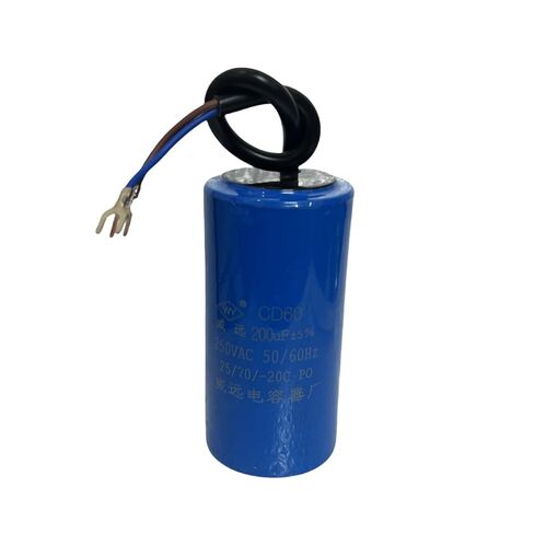 مكثفات تشغيل المحرك CD60200uF مع سلك الرصاص 250VAC 50/60 هرتز تشغيل مكثف المحرك in Kuwait