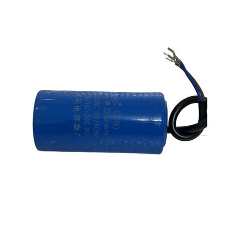 مكثفات تشغيل المحرك CD60200uF مع سلك الرصاص 250VAC 50/60 هرتز تشغيل مكثف المحرك in Kuwait