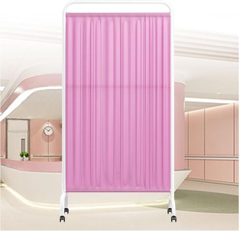 Mobile Medical Privacy Screen,1-5 Panel Protective Screens Room Divider,Folding Privacy Screen with 360° Wheels for Office/Hall/Clinic/Restaurant(Blue,2-Panel) in Saudi Arabia