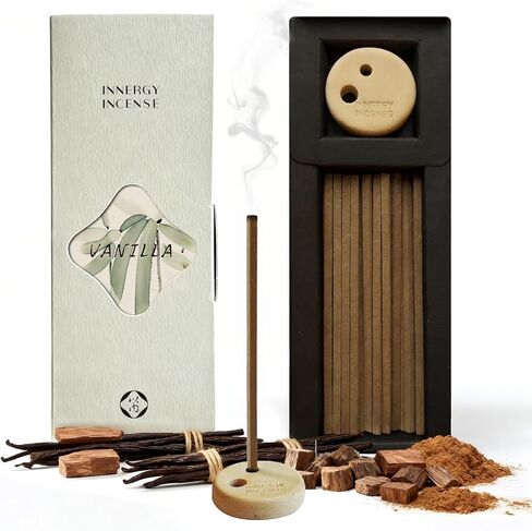 Rose Incense Sticks – All Natural Home Fragrance for Meditation & Relaxation, No Bamboo Core, 50 Count – Innergy in Saudi Arabia